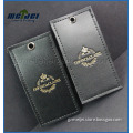 Luxury leather hang tag